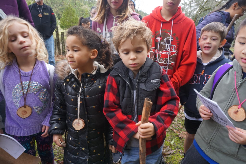 children learn about salamanders at rancho mark west in santa rosa